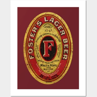 FOSTERS LANGER BEER Posters and Art